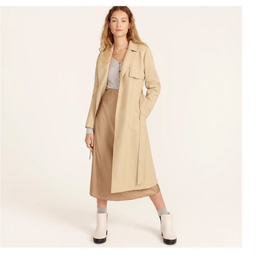 J. Crew Collection Tailored Trench Coat in Double-Faced Plaid - Picture 6 of 15
